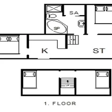 Casa vacanze 6 Person In Hvide Sande